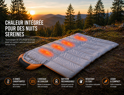 Sac de Couchage - Chauffant 4 Saisons en Duvet et Coton - VaelDorm