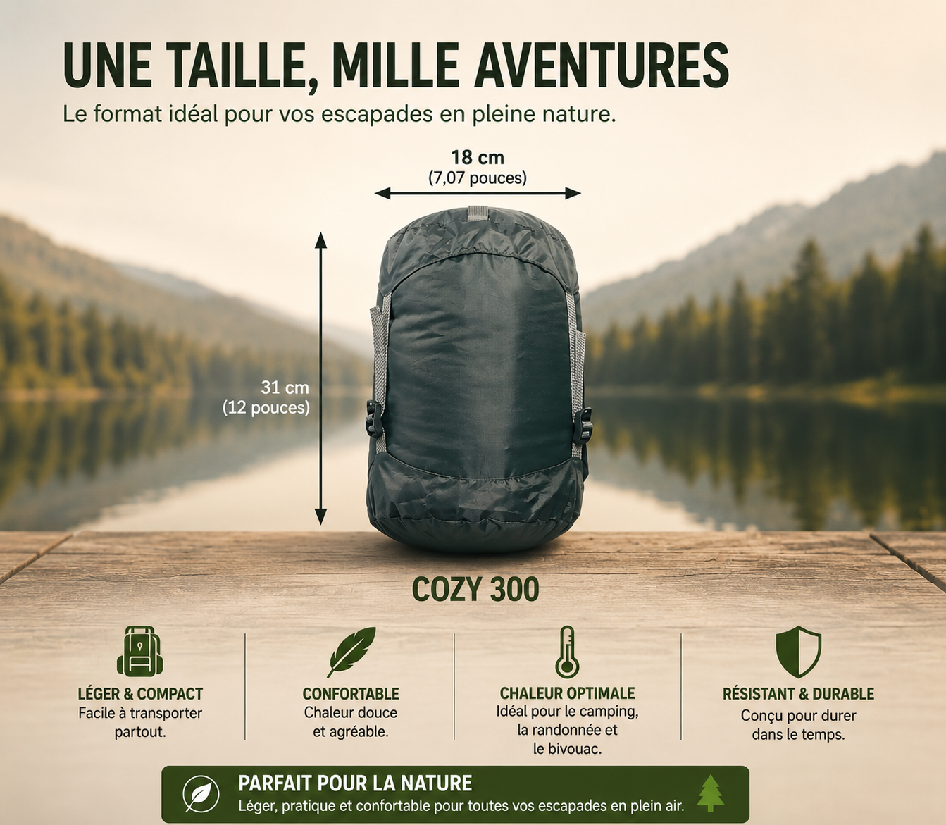 Sac De Couchage - Duvet Ultra-Léger 4 Saisons pour - VaelDorm