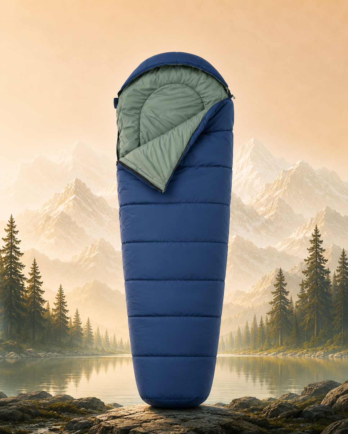 Sac De Couchage - Momie 4 Saisons pour Camping et Randonnée Outdoor - VaelDorm