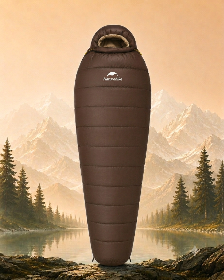 Sac De Couchage - Momie Duvet De Canard Ultra-Léger 4 Saisons pour Camping et Randonnée - VaelDorm