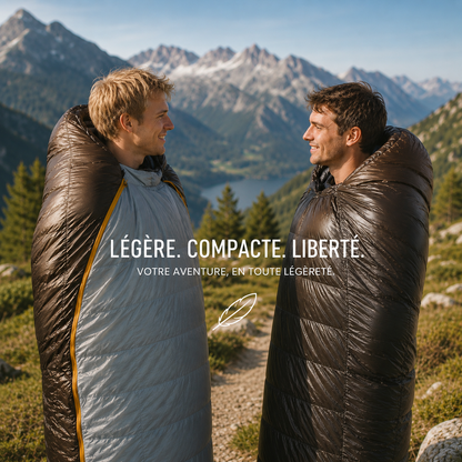 Sac De Couchage - Momie Duvet De Canard Ultra-Léger 4 Saisons pour Camping et Randonnée - VaelDorm