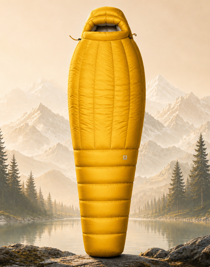 Extreme Cold Sleeping Bag - High-Performance Ultra-Light Down Mummy Bag for Hiking and Trekking - VaelDorm