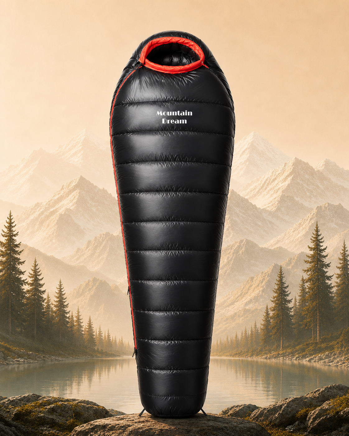 Sac De Couchage - Haute Performance Grand Froid Momie en Duvet d'Oie 4 Saisons - VaelDorm