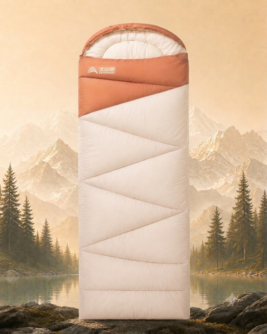 BISINNA Camping Sleeping Bag Ultralight 4 Season Warm Envelope Backpacking Cotton Sleeping Bag for Outdoor Traveling Hiking